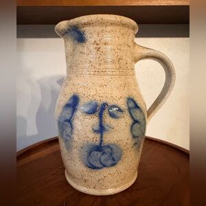 Vintage Salt Glazed Shadowlawn Stoneware Pitcher
